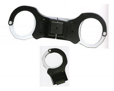 Aluminum Handcuffs, Rigid, Black