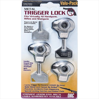 Triple Pack Metal Trigger Lock in CP